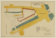 216279 Kaart van het gebied tussen de Vleutenseweg en de Leidseweg bij de Smakkelaarsbrug te Utrecht; met weergave van ...